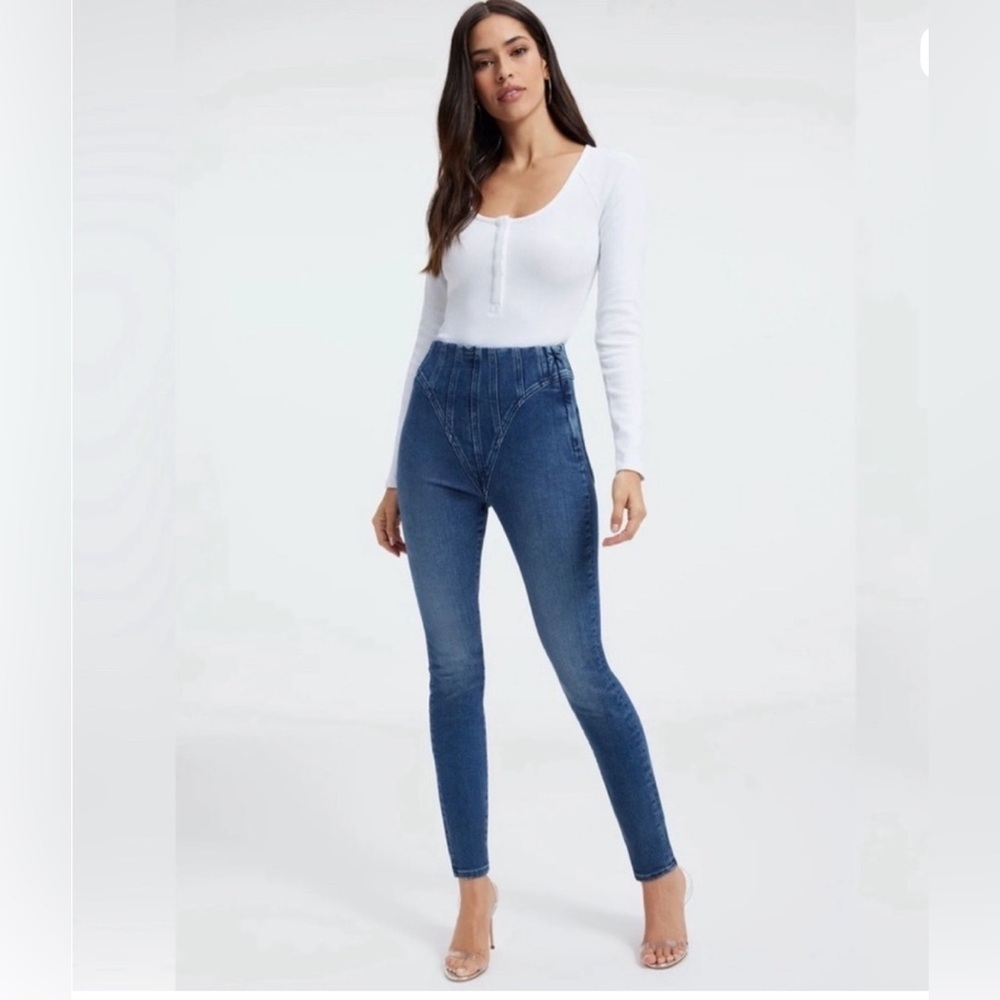 Good American High Rise Blue Jeans